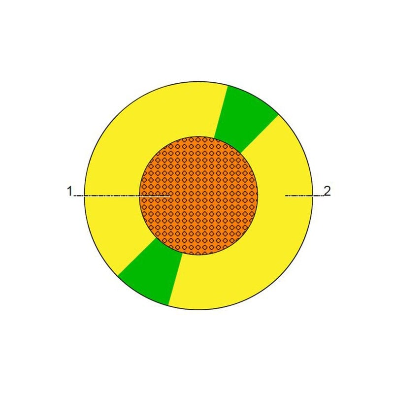 BAHRA CABLES - Building Wire, Cu/LS0H-XL, 450/750 V, H07Z-R, 1.5mm2, RM, G/Y, BS EN 50525-3-41 (Formerly BS 7211:1998), 500 m - 2
