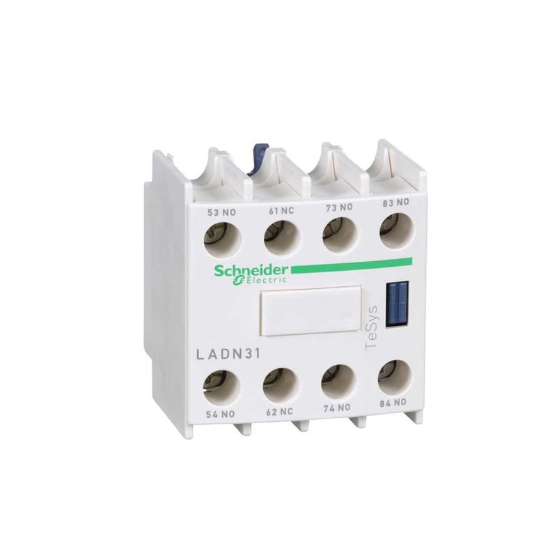 SCHNEIDER - Auxiliary Contact Block, 3 No + 1 NC, Screw-Clamps Terminals - 2