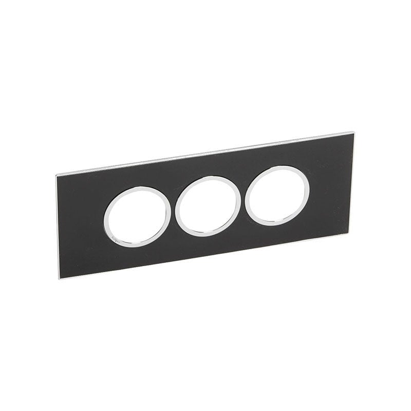 LEGRAND - Plate Arteor, BS, Round, 6 Modules, Mirror Black - 2