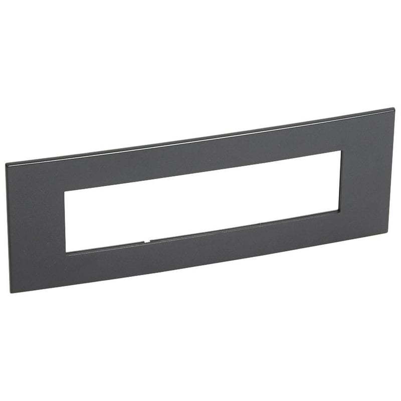 LEGRAND - Plate 8Mod w/ Support Frame BS, Graphite Arteor - 3