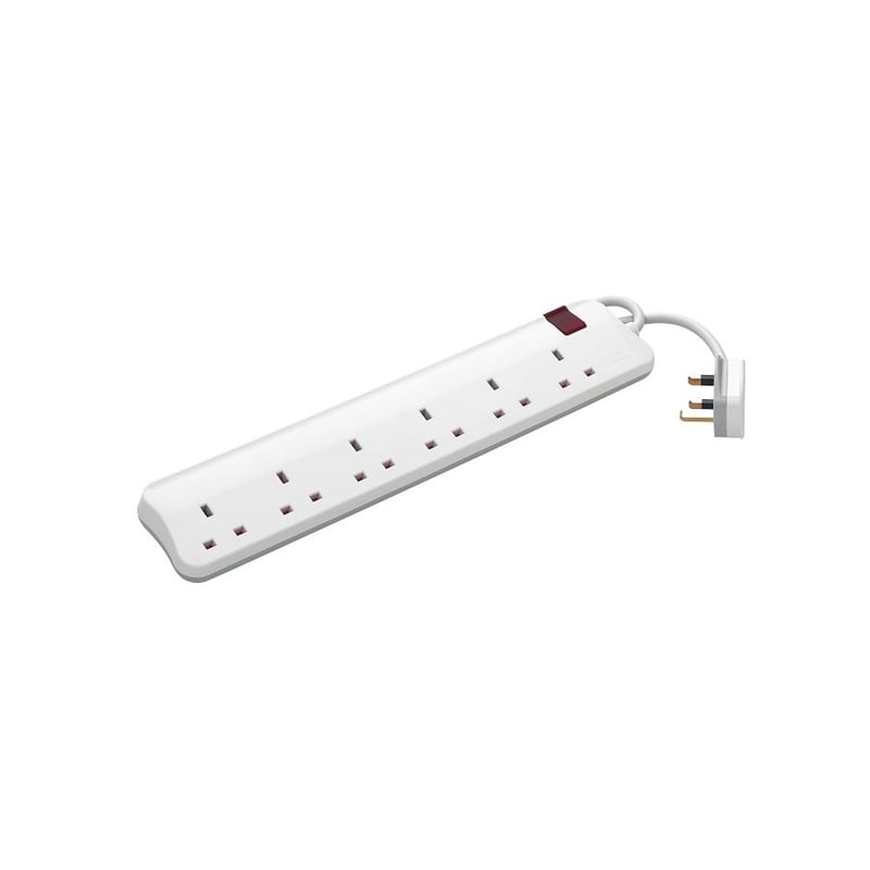 LEGRAND - British Standard Multi-Outlet Extension, 6x2P+E, 5m Cord - 2