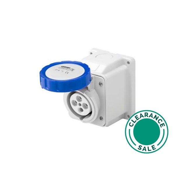 تصفية جويس - مقبس، 32 أمبير، 2P+E، 220 فولت، زاوية 10 درجات، سطحي، IP44 - 2