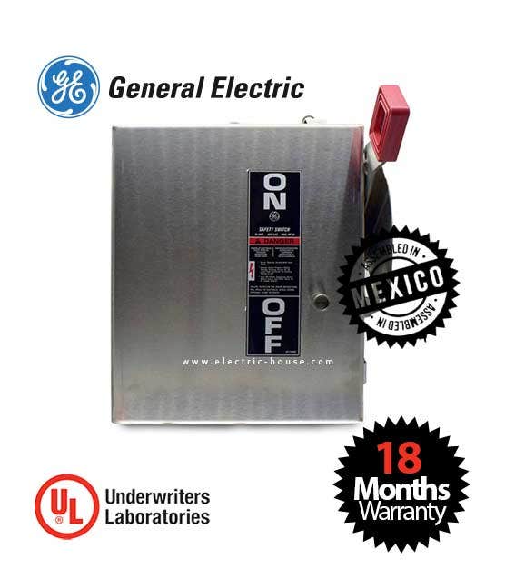 GENERAL ELECTRIC - Safety Switch, Non-Fusible 3 Poles 400A, 600V Nema 4/4x, Stainless - 2