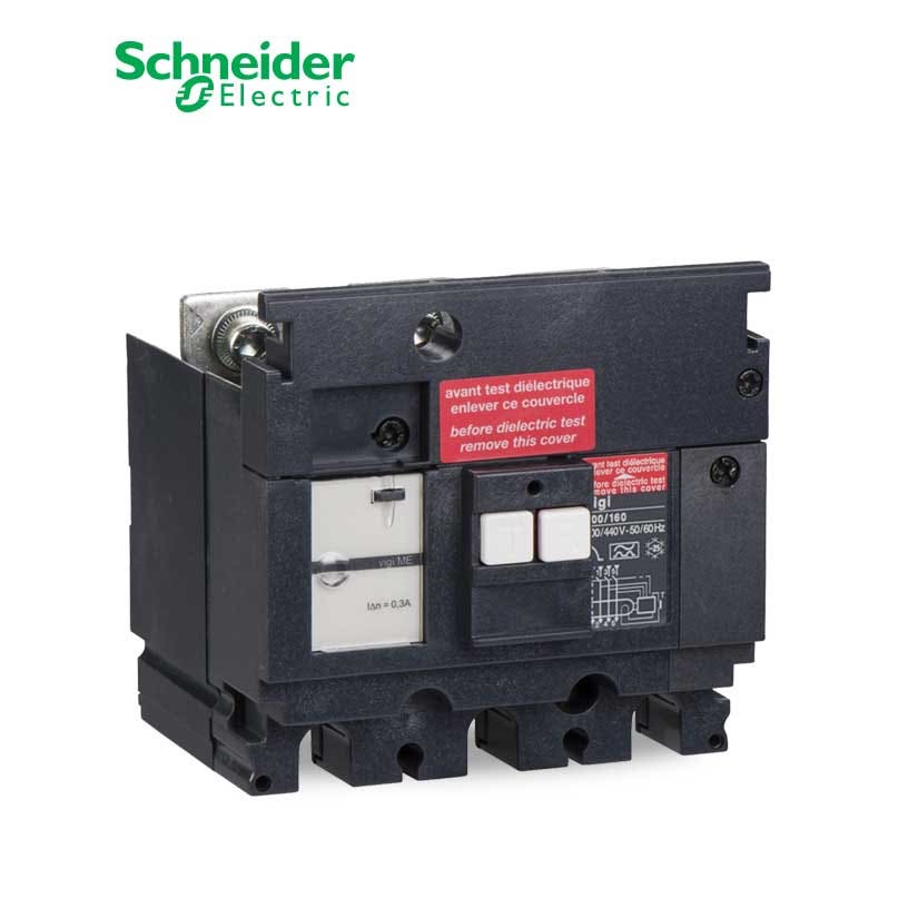 شنايدر - وحدة حماية للتسريب الارضي - 3 خط - Compact NSX 100/160, ME Type, 200 VAC To 440 VAC, 30 mA - 1