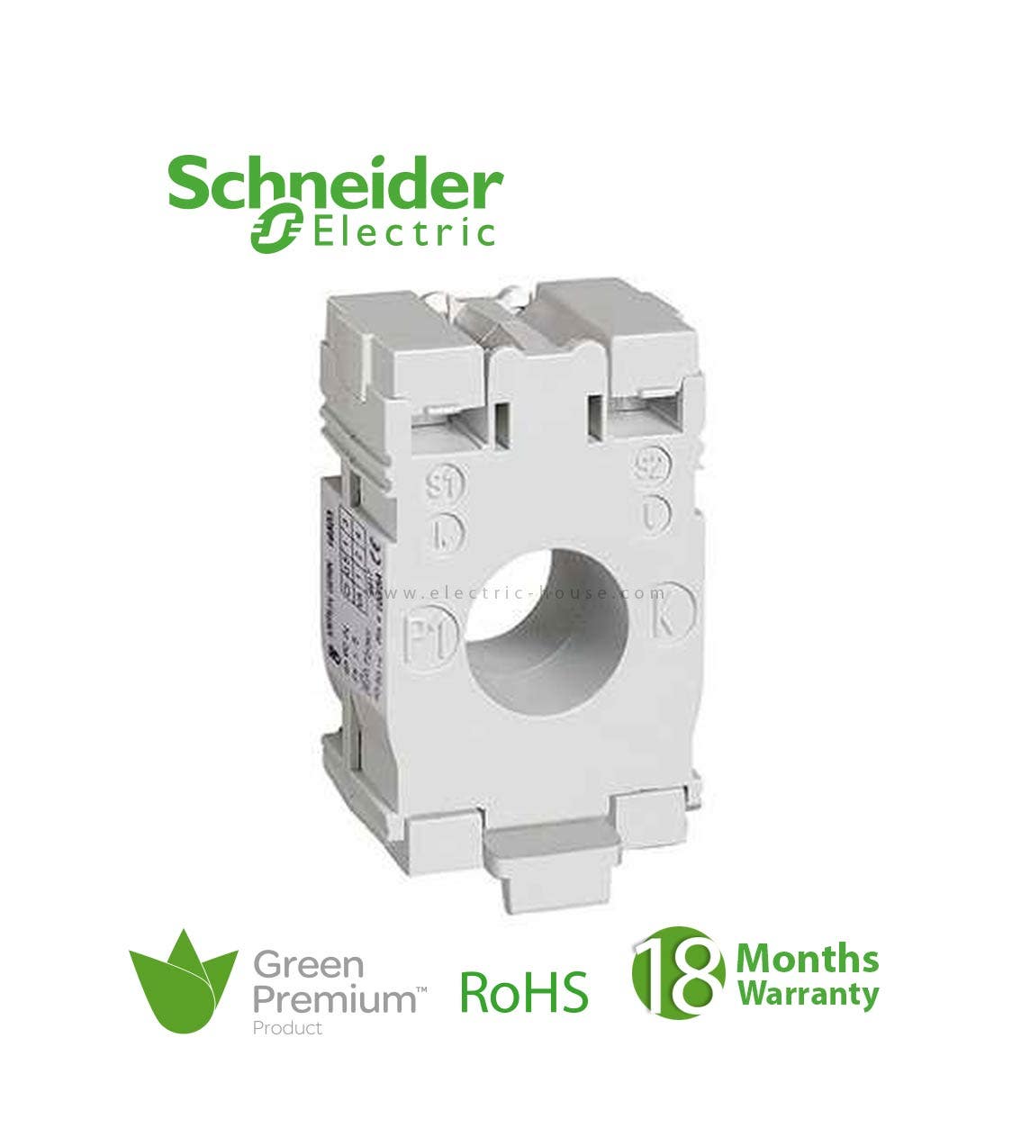 SCHNEIDER - Current Transformer Tropicalised Din Mount 100 5 For Cables D. 21 - 1