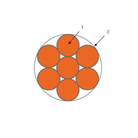 بحرة - سلك تأريض نحاس - غير معزول - مقاس 16 مم - مطلي بالقصدير - 1