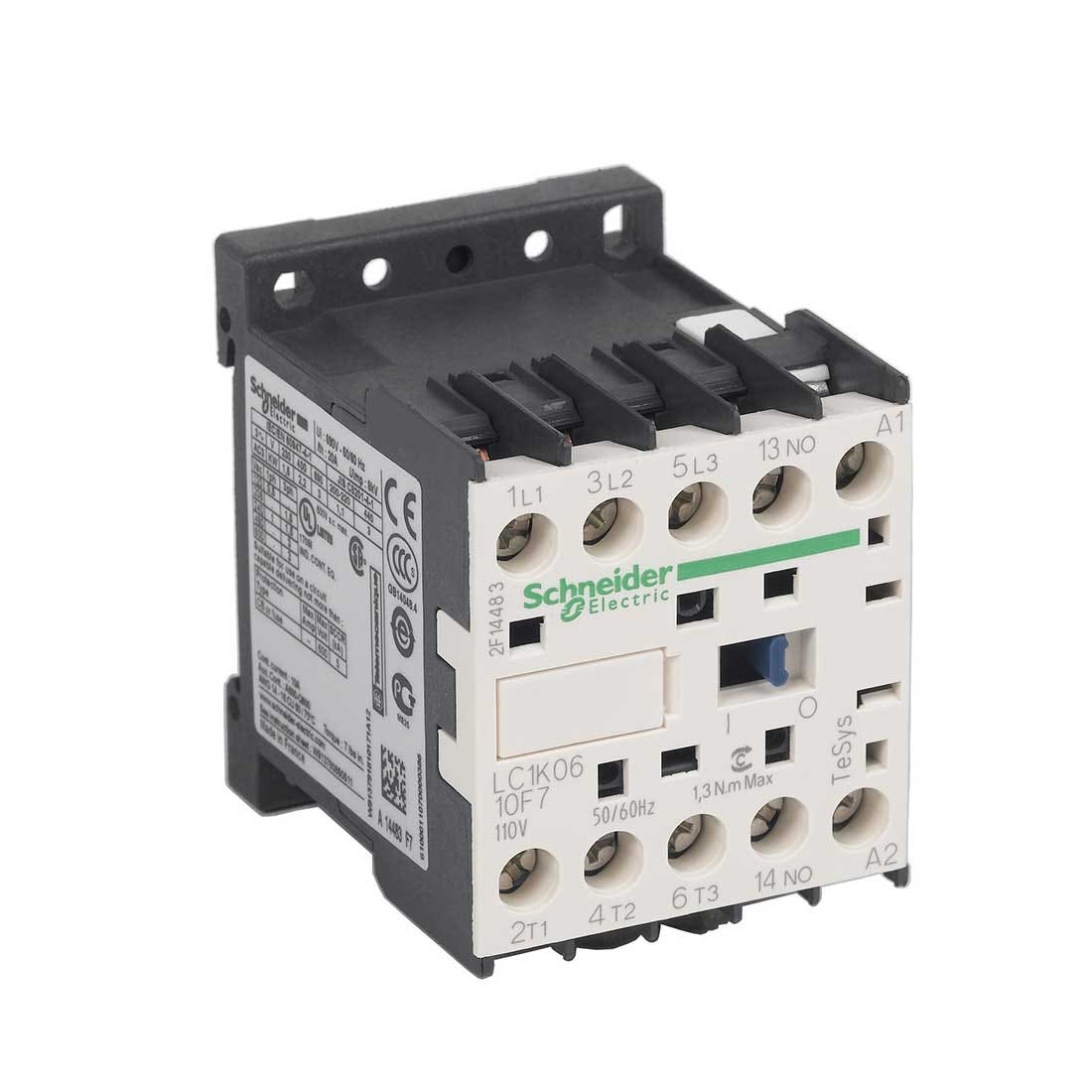 SCHNEIDER - Contactor-Mini 6A/Ac3 20A/Ac1 3P 110V - 1