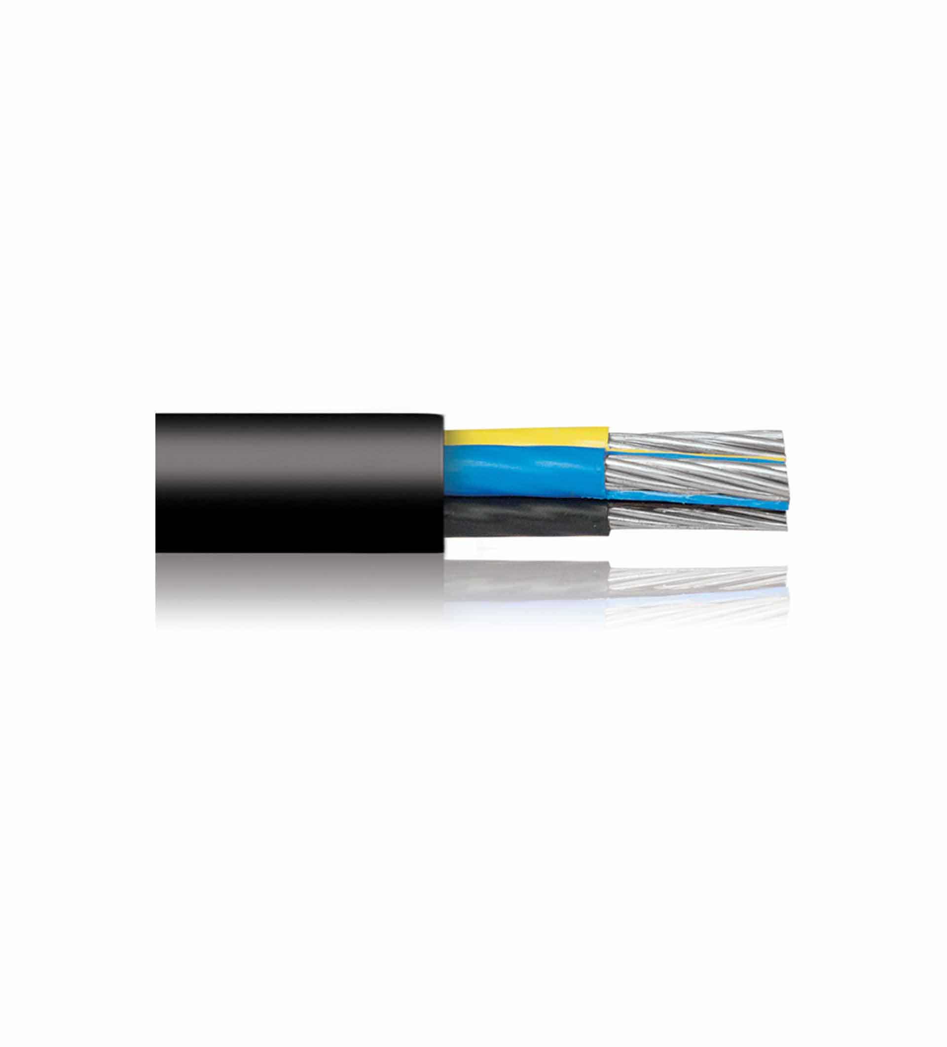 BAHRA CABLES - Power Cable Low Voltage, XLPE Aluminum, 4x300mm, 600/1000V, Black - SM IEC 60502-1 - 1