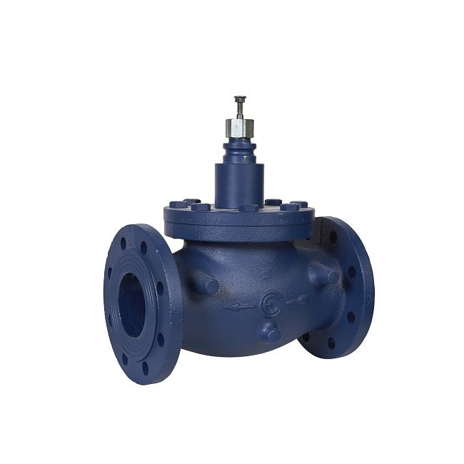 SCHNEIDER - Globe Valve, 80mm, 3-Way, Flanged, Stem Up Closed, Stainless Steel, 110kvs, Glycol 25-50% Steam and Water - 1