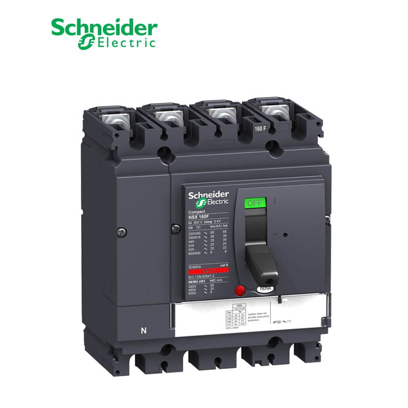 شنايدر - قاطع فصل 160 أمبير - ComPact NSX160 NA, 4 Poles, 160A - 1