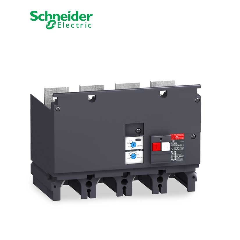 شنايدر - وحدة حماية للتسريب الارضي - 4 خط - Compact NSX 400/630, MB Type, 200 To 440 VAC, 300mA to 30A - 1