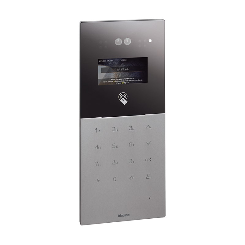 LEGRAND - Video Entrance Panel BTicino, with 4.3" Display and Keypad, to Make Calls and Enter Access Code, with Badge Reader - 1
