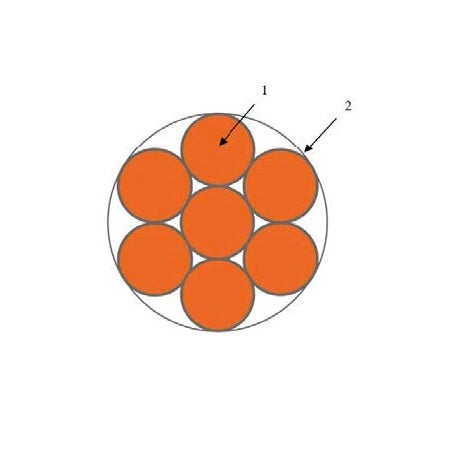 بحرة - سلك تأريض نحاس - غير معزول - مقاس 25 مم - مطلي بالقصدير - 1
