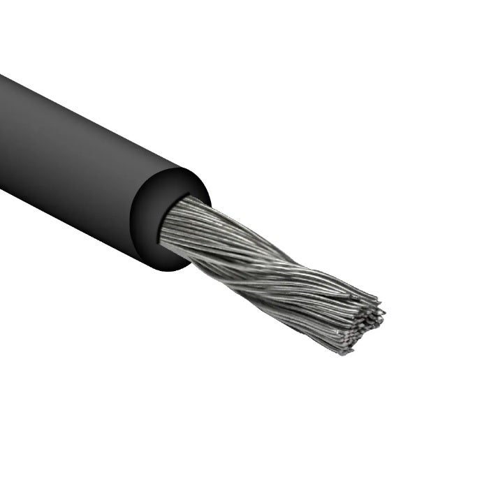 بحرة - سلك 1X4 مم - نحاس Solar Cable Low Voltage - LS0H - لون أسود - المواصفات البريطانية - 1
