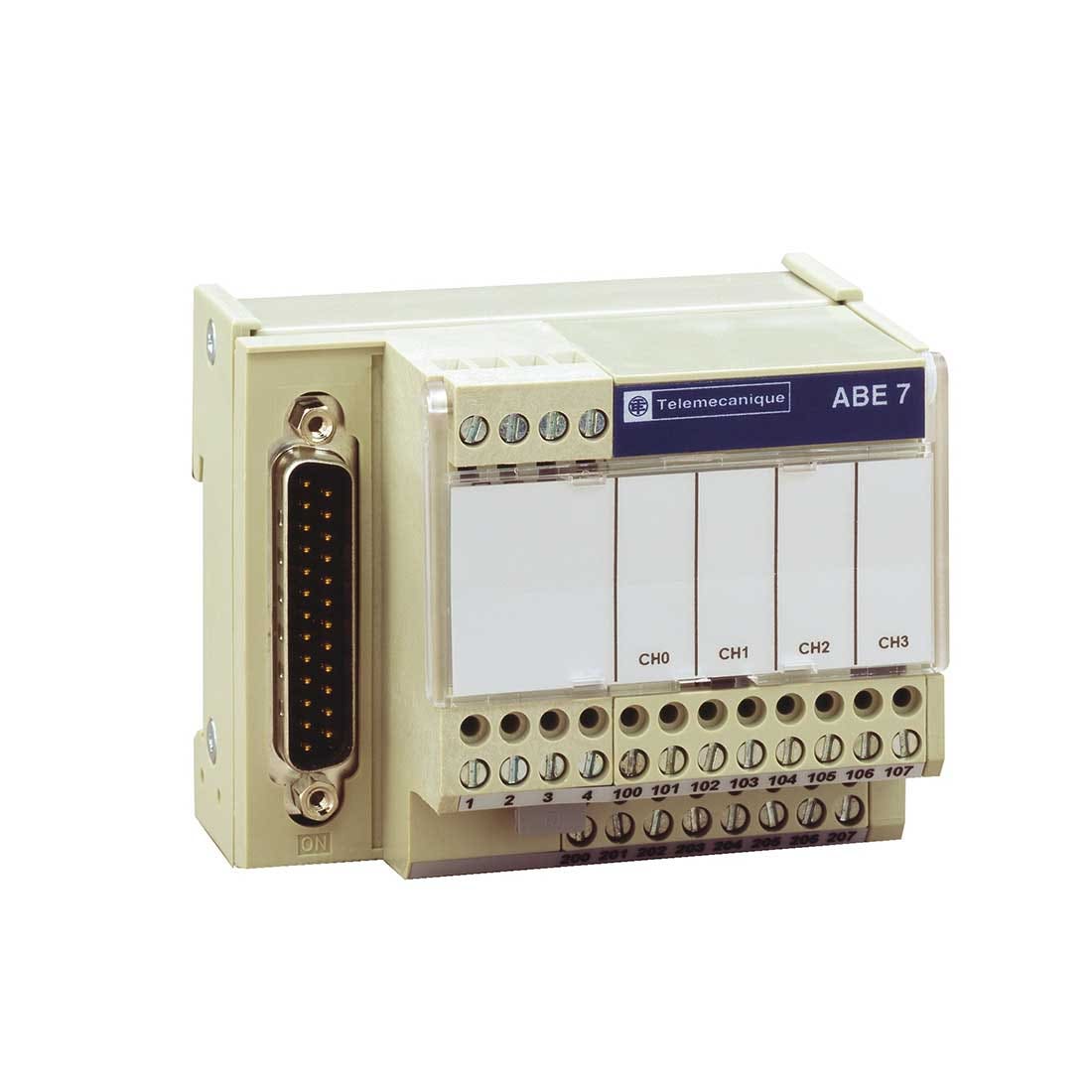 SCHNEIDER - Connection Sub-Base Abe7, For Distribution Of 4 Analog Channels Protected - 1