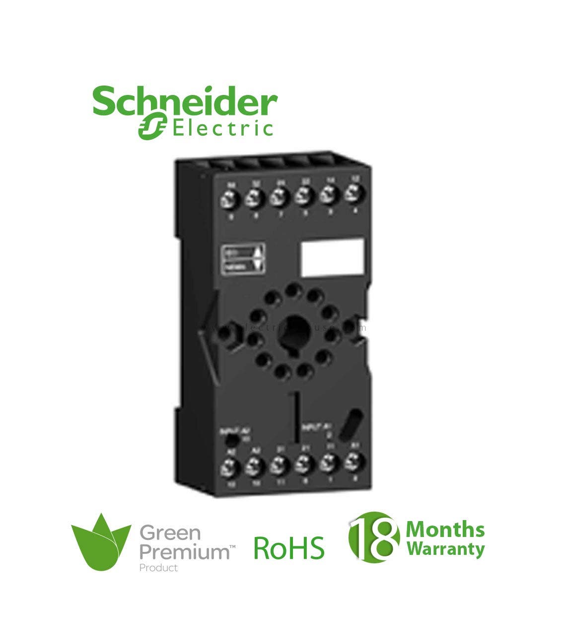 SCHNEIDER - Socket RUZ, Mixed Contact, 10A, 250V, Connector, For Relay RXM2, RUMC3 - 1
