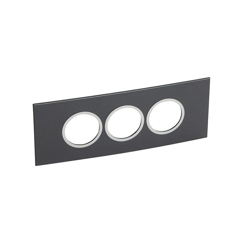 LEGRAND - Plate Arteor, BS, Round, 6 Modules, Graphite - 1