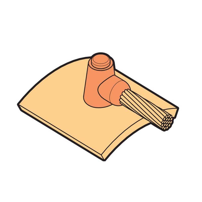 بحرة - موصل للقالب - كيبل 70 مم إلى ماسورة و سطح صلب - 1