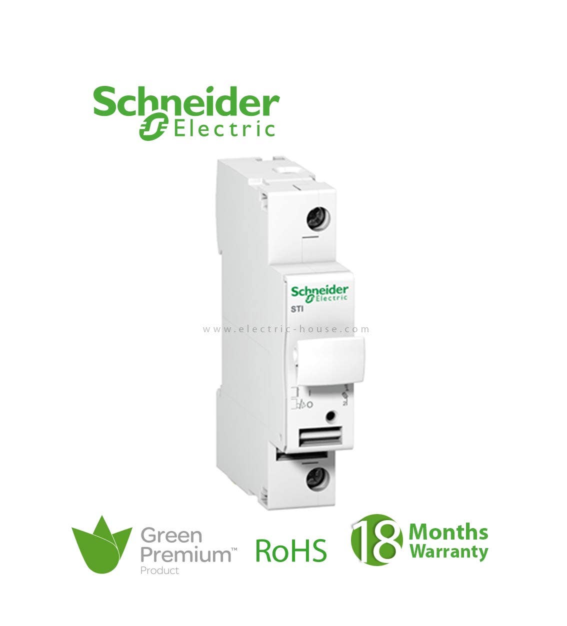 SCHNEIDER - Acti9 STI Rated Current 25A, 1 Pole (1P), 1 Module - 1
