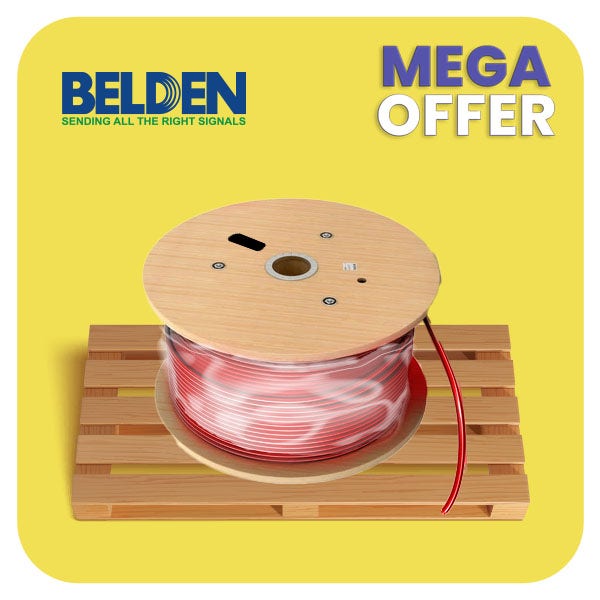 بلدن - كيبل إنذار حريق - خطين - مقاس 1.5 مم - اللفة 500 متر - لون أحمر - SHIELDED, DRAIN WIRE - 1