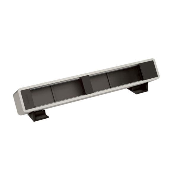 LEGRAND - Incara On-Desk Extension, Empty, 12 Modules, Aluminum-Black - 1