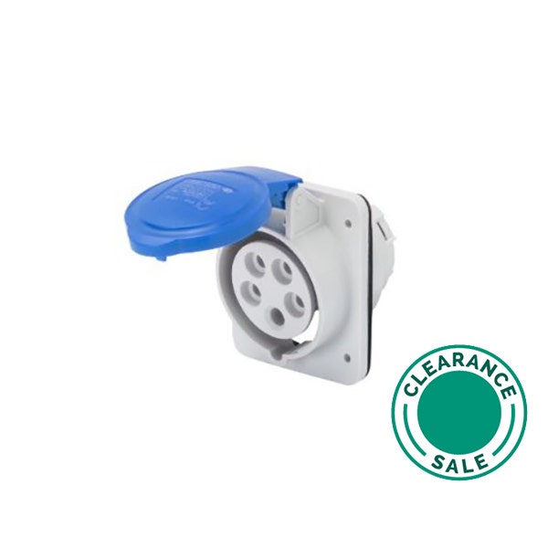 تصفية جويس - مقبس، 32 أمبير، 3P+E، 220 فولت، 10 درجات، فلوش، IP44 - 1