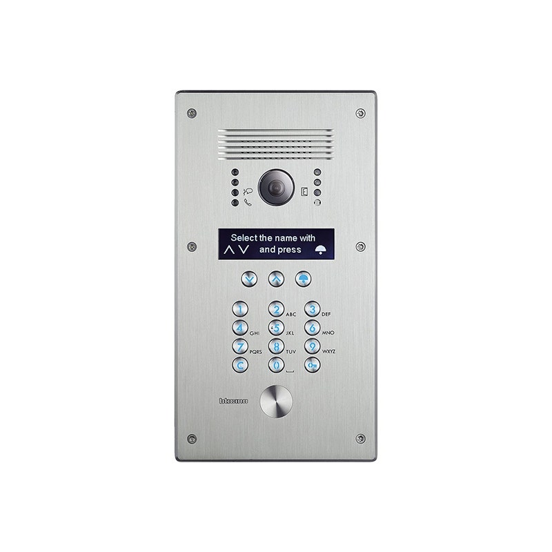 LEGRAND - Monobloc Digital Call Entrance Panel BTicino, Linea 300, 2 Wires, Inox Finish - 1