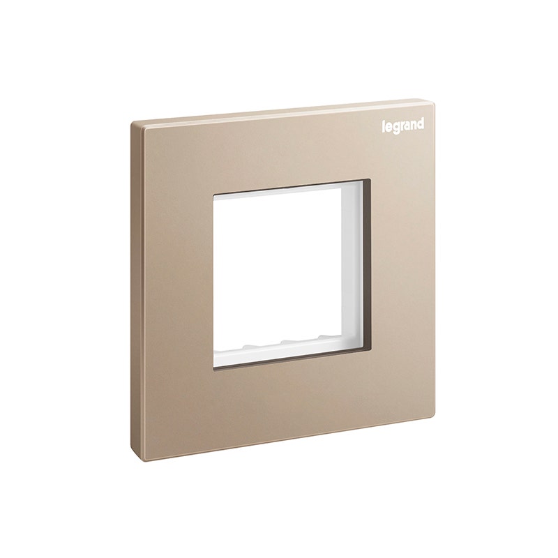 LEGRAND - Arteor Mechanisms Adapter Galion, 1 Gang, 2 Modules, Rose Gold - 1