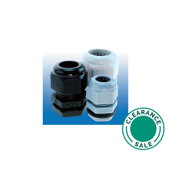 تصفية ي.ي كابل أكسسريس - وصلة الكابل، PVC، PG 7، 3-6  مم، رمادي فاتح - 1