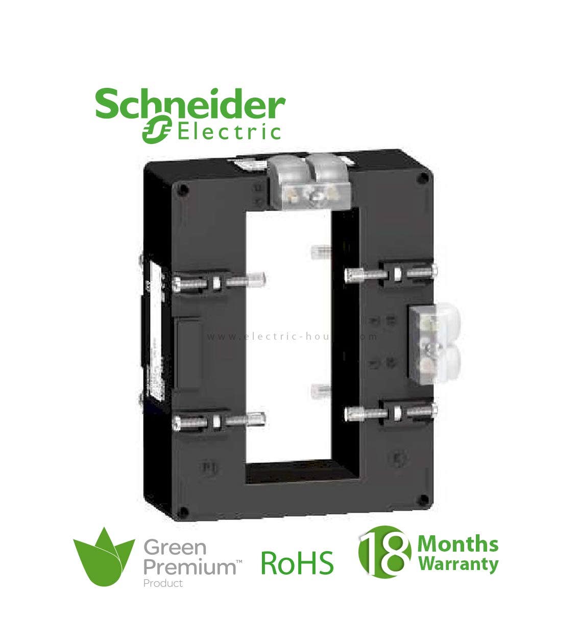 SCHNEIDER - Current Transformer Tropicalised 4000 5 Double Output For Bars 52x127 - 1