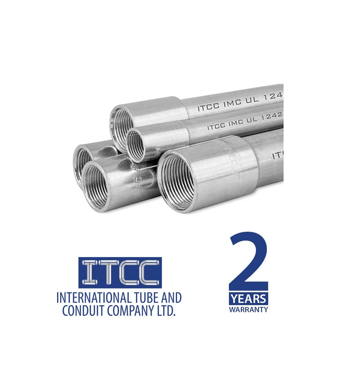 أي تي سي سي - مواسير ذو معدن متوسط - مقاس 1/2 1 بوصة - 3.025M/U - UL1242 - 1