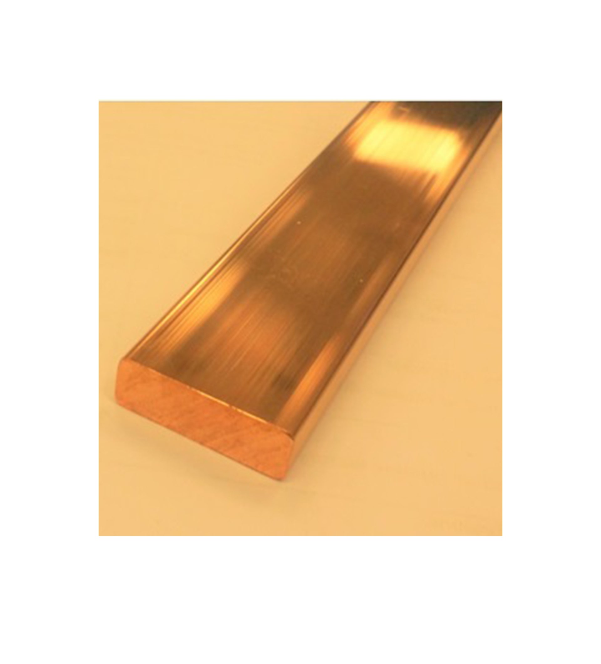 بحرة -  قضبان توصيل نحاسية مقاس 150x10 مم - طول 5.5 متر - زاوية مستديرة - 1