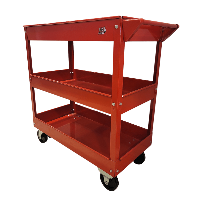بيج ريد - عربة أدوات فولاذية مع 3 صواني - 1