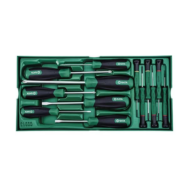 ساتا - طقم عدة مفكات 13 قطعة - 1