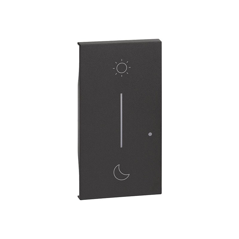 LEGRAND - Cover BTicino, Living Now, for Wake Up/Sleep Wireless, 2 Modules, Black - 1