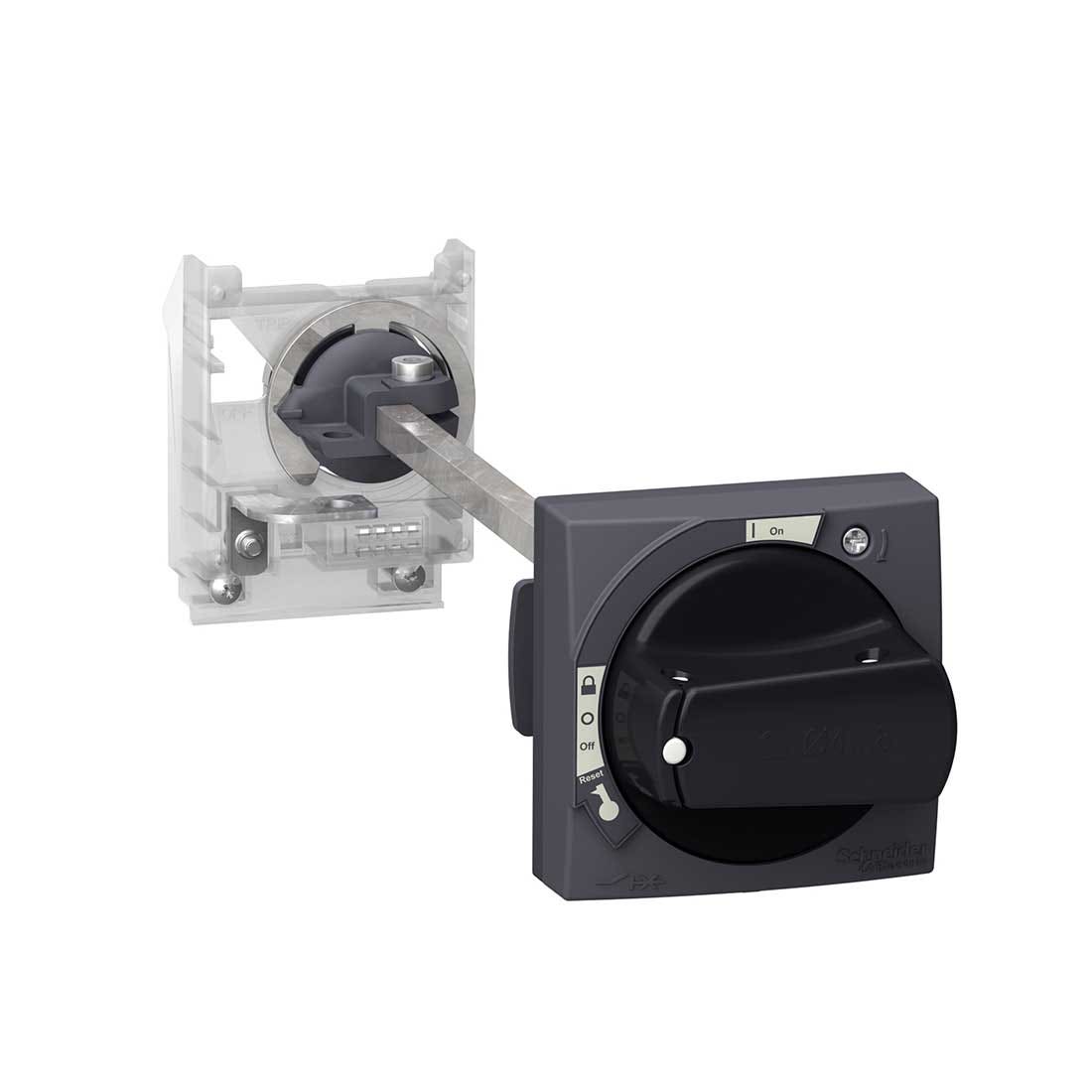 SCHNEIDER - Extended Rotary Handle Kit, Tesys GV2, IP54, Black Handle, Without Trip Indication, For GV2L-GV2P - 1