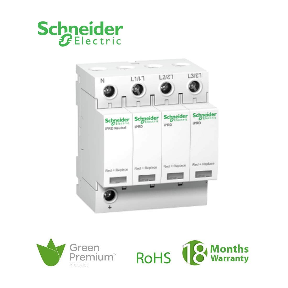 SCHNEIDER - IPRD 65R 65Ka 340V 3 Pole + N W/ Report Surge - 1