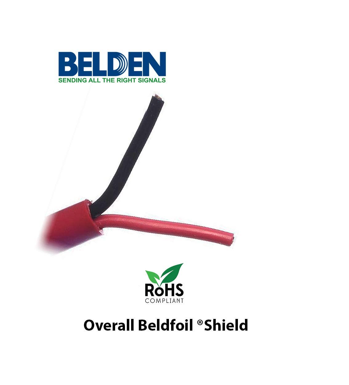 بلدن - كيبل تحكم - 2 خط - مقاس 16AWG - لون أحمر - 305 متر/اللفة - FIRE PROTECTIVE SIGNAL CIRC,CBL 2 CDRS, SOLID CU/P - 1