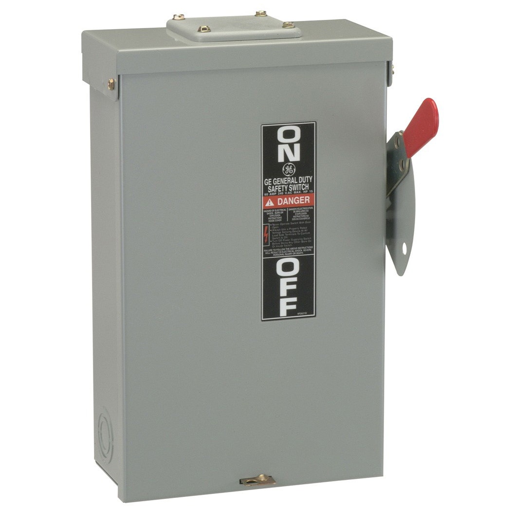 GENERAL ELECTRIC - Safety Switch, 100A 3P 240V Fusible, Nema 3R - 1