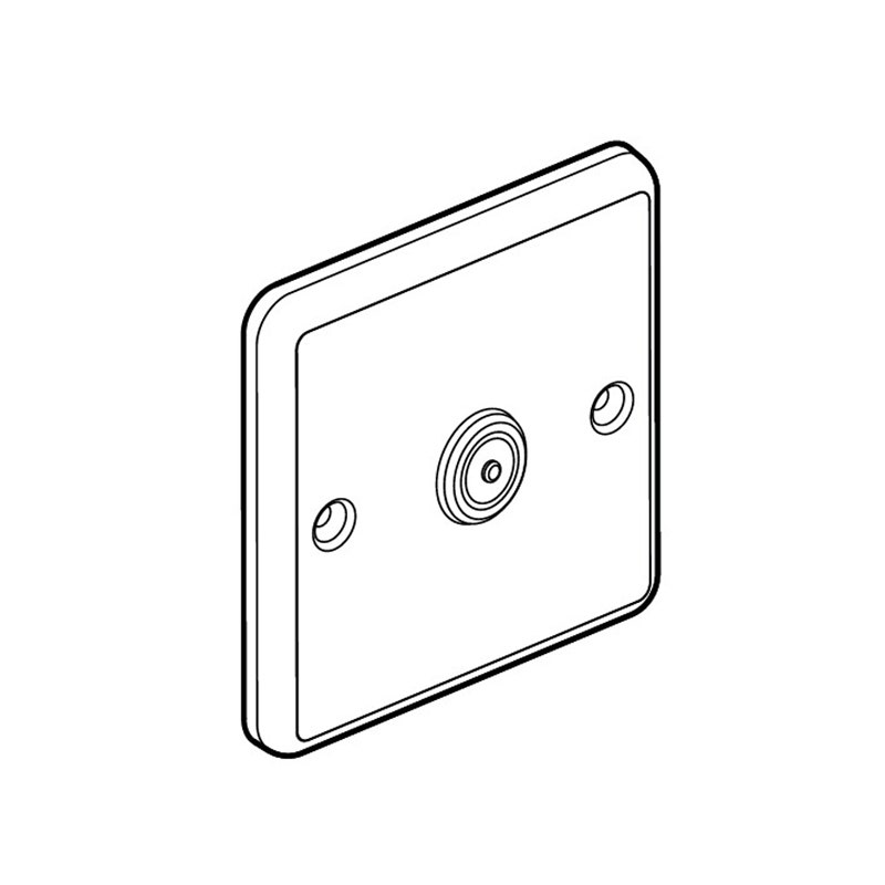 LEGRAND - Cord Outlet Synergy Authentic, 1 Gang, Glossy Gold - 1