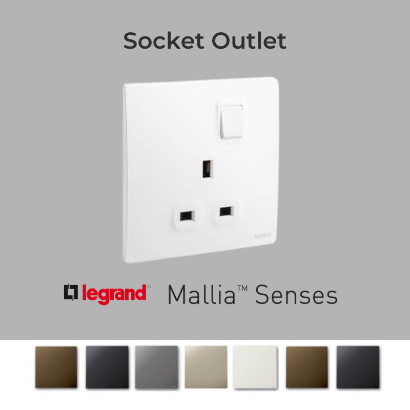 MALLIA SENSES - British Standard Double Pole Socket Outlets 13A - 1