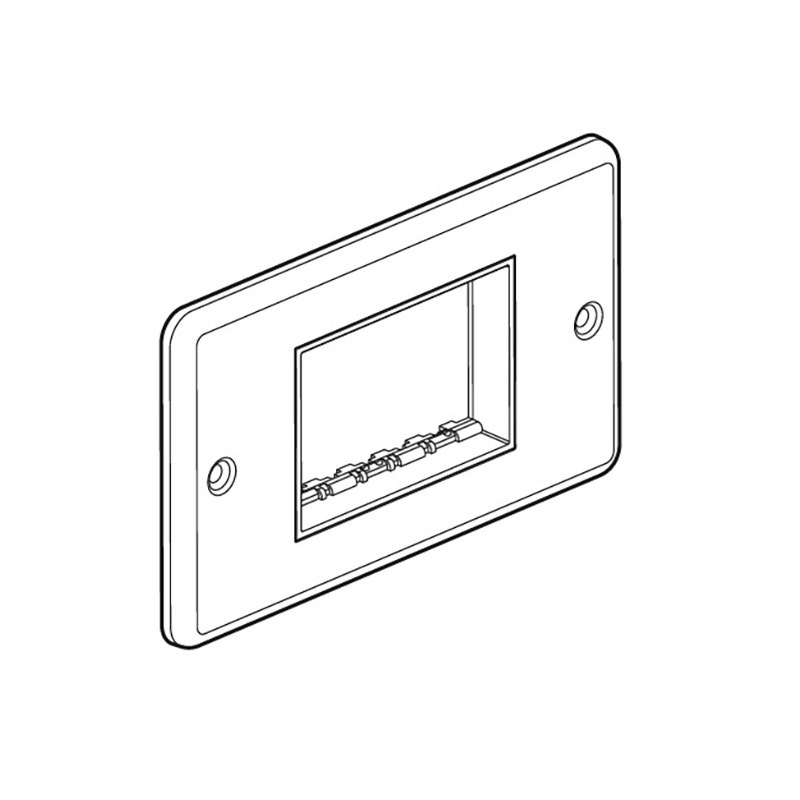 LEGRAND - Front Plate Synergy Authentic, 1 Gang, for Arteor 3 Modules Mechanism, Glossy Gold - 1